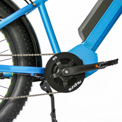 FAT-HD 1000W Mid-Drive 4inch Kenda Krusade Fat Tire 160Nm E-Bike Blue