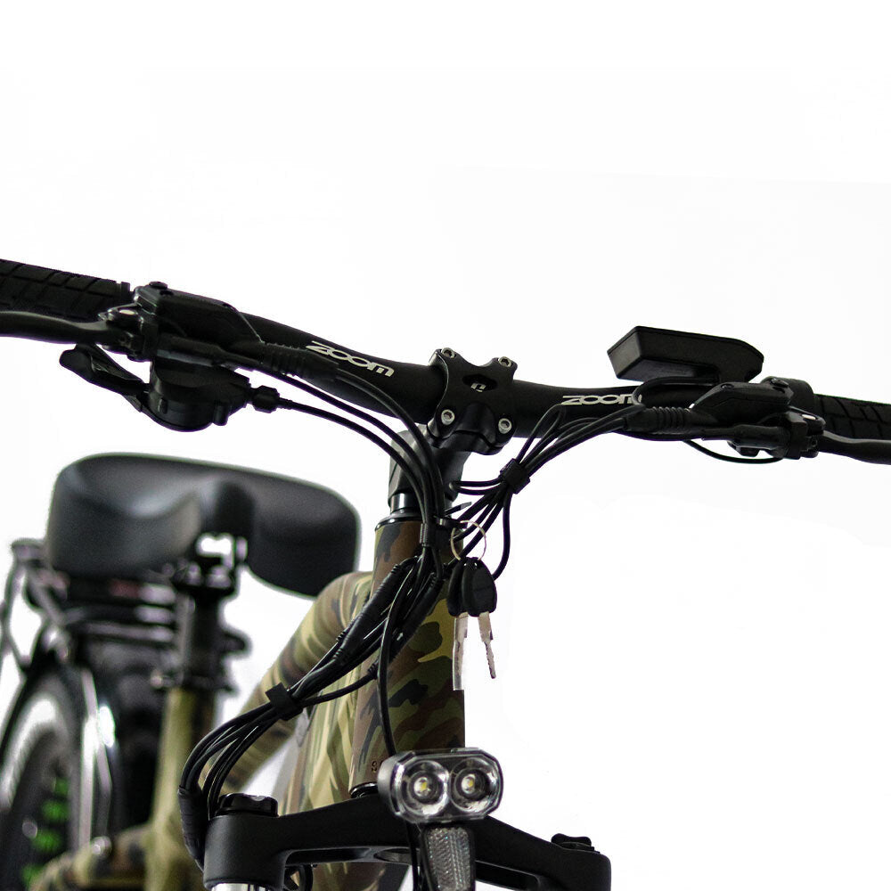 FAT-HD 1000W Mid-Drive 160Nm 4inch Kenda Fat Tire Torque E-Bike Camo