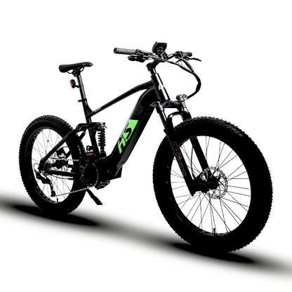 FAT-HS 19inch Full Suspension 160Nm Torque Mountain eBike Green Label