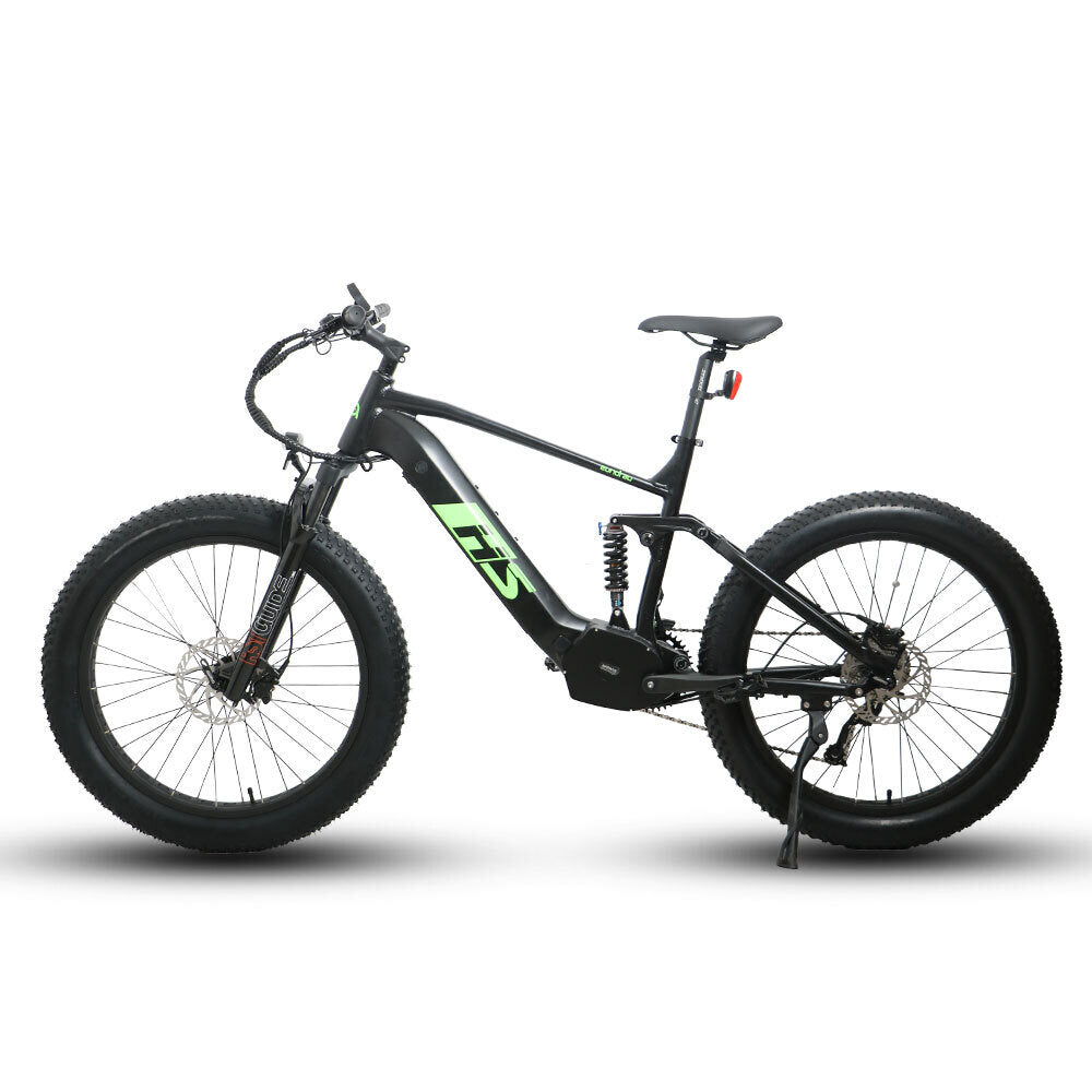 FAT-HS 19inch Full Suspension 160Nm Torque Mountain eBike Green Label