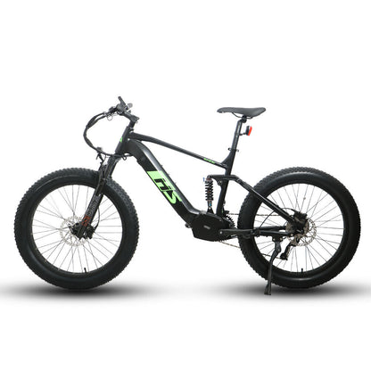 FAT-HS 19inch Full Suspension 160Nm Torque Mountain eBike Green Label