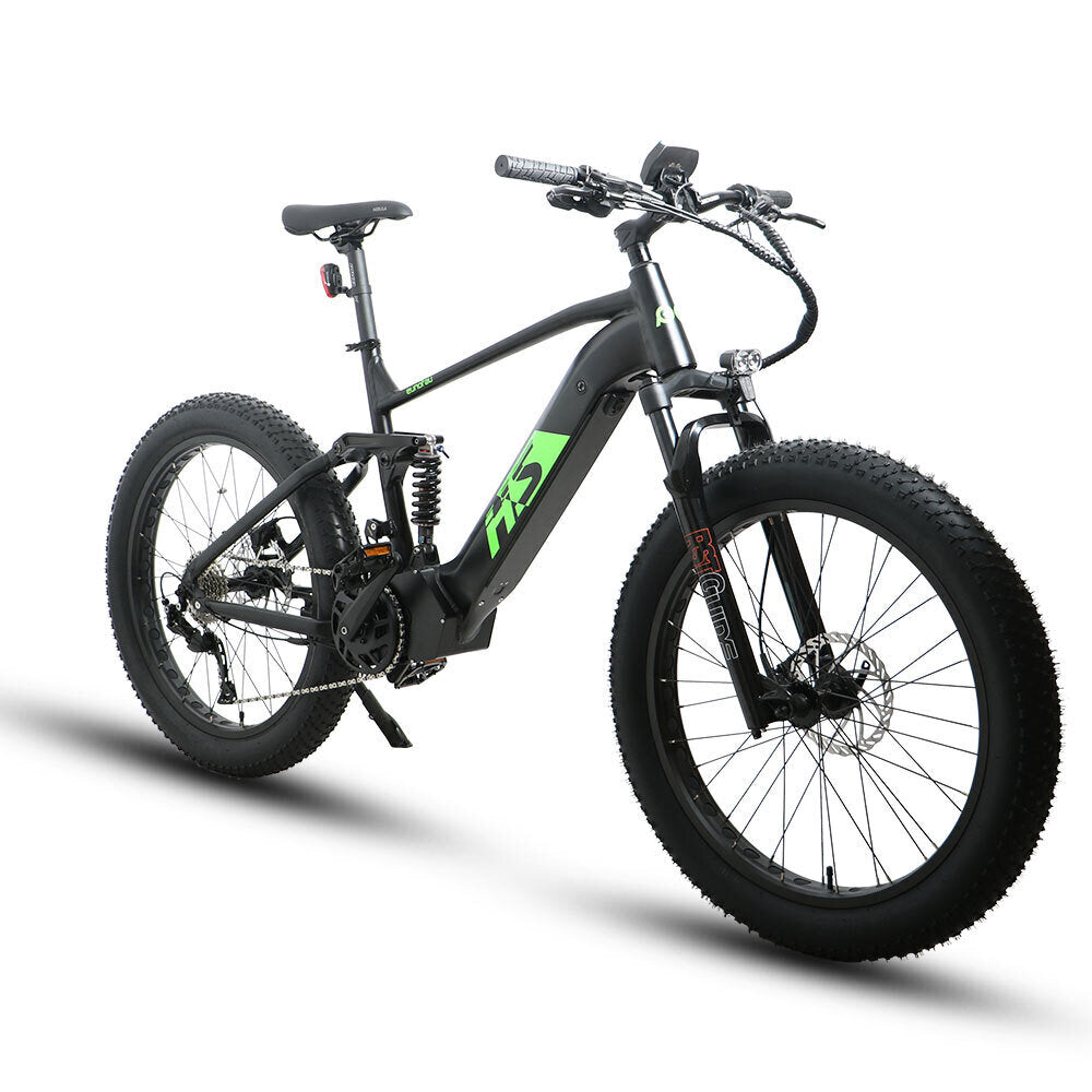 FAT-HS 19inch Full Suspension 160Nm Torque Mountain eBike Green Label