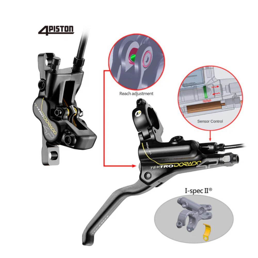 HD-E725 Hydraulic Electric Bike Brake Set Electric Bike - Secondary View