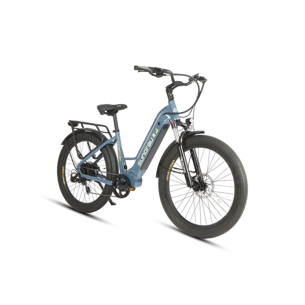 META26 Step-Thru Steel Blue City eBike Electric Bike - Secondary View