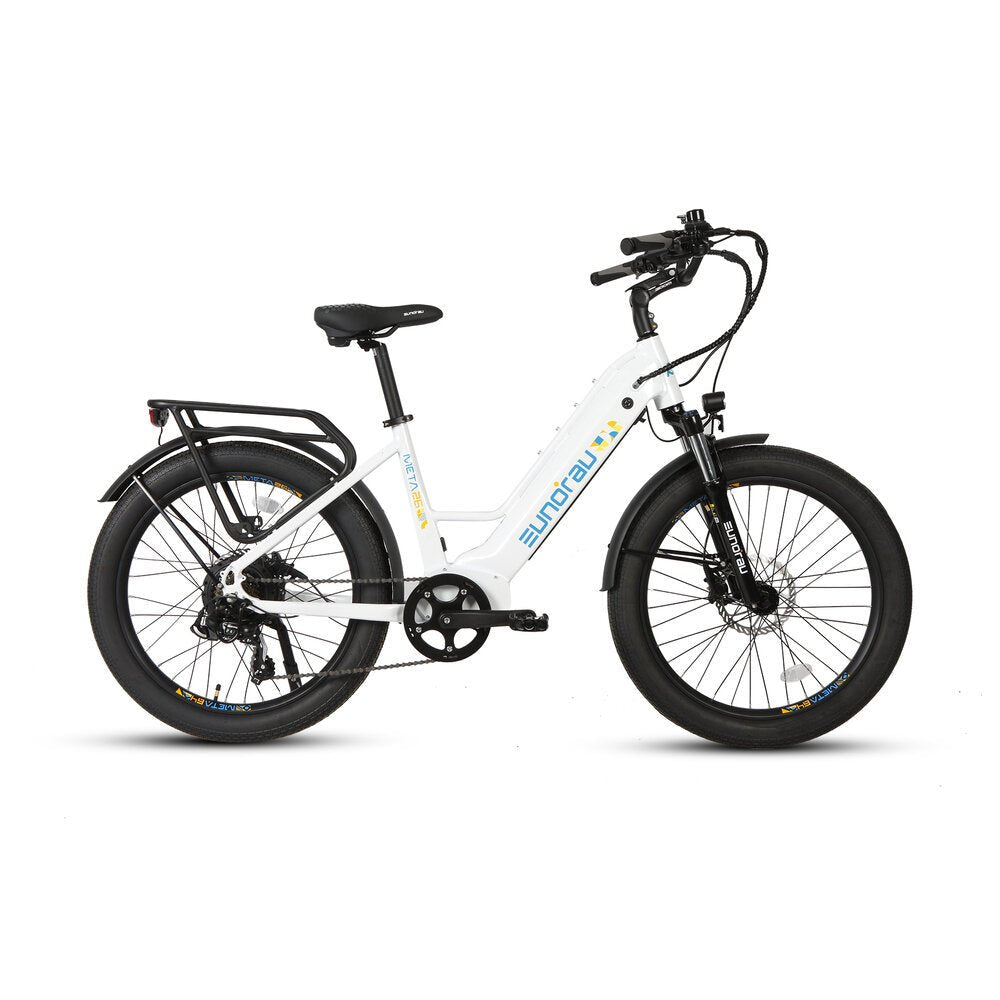META26 Step-Thru Alpine White City eBike Electric Bike - Primary View