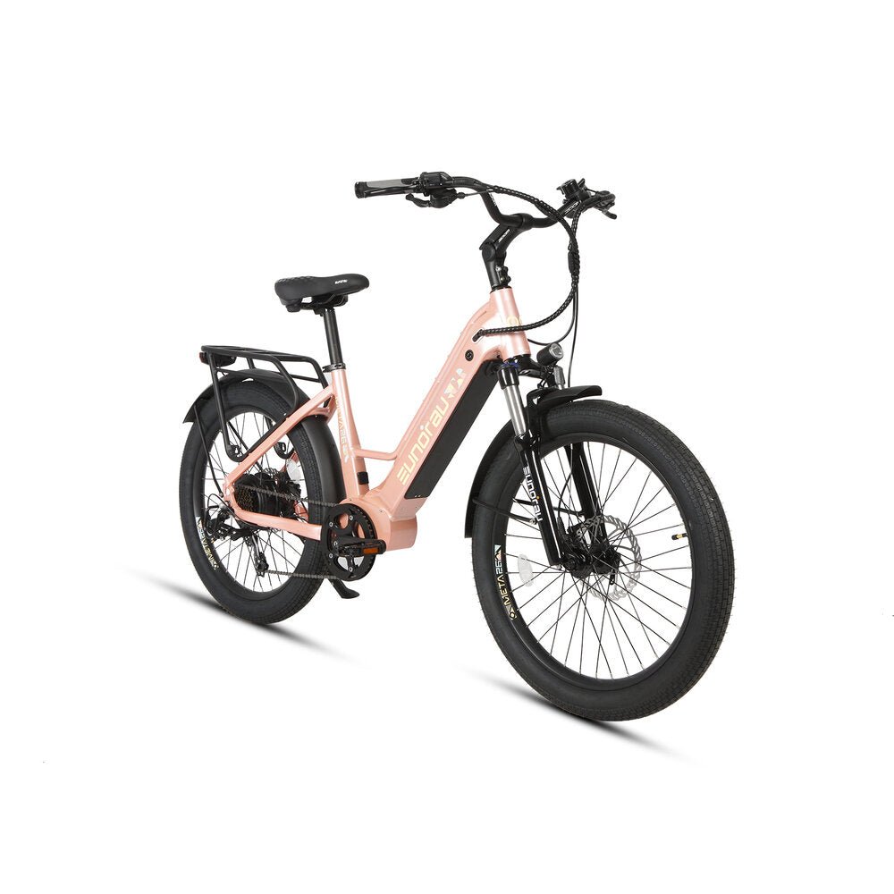 META26 Step-Thru Pastel Pink City eBike Electric Bike - Secondary View