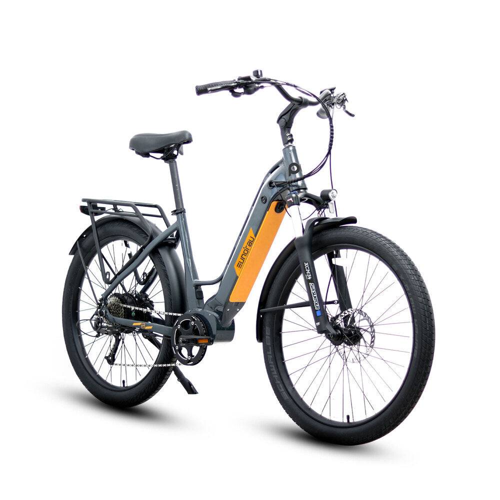 META275 Step-Thru Gray eBike - Extra Battery Electric Bike - Secondary View