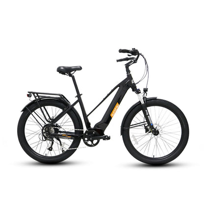 META275 Step-Thru City Commuter E-Bike Red/White/Gray