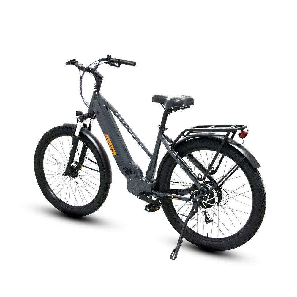 META275 Step-Thru City Commuter E-Bike Red/White/Gray