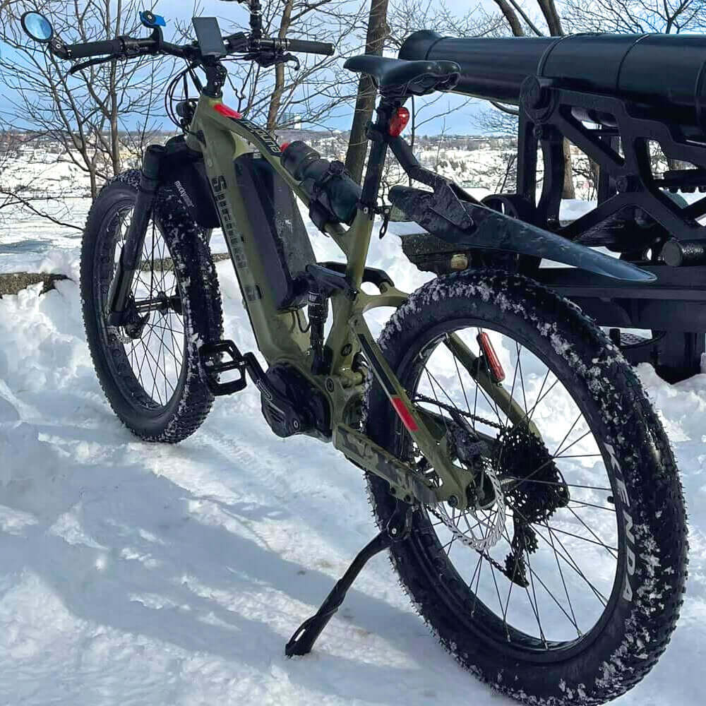 Winter and Snow E-Bike