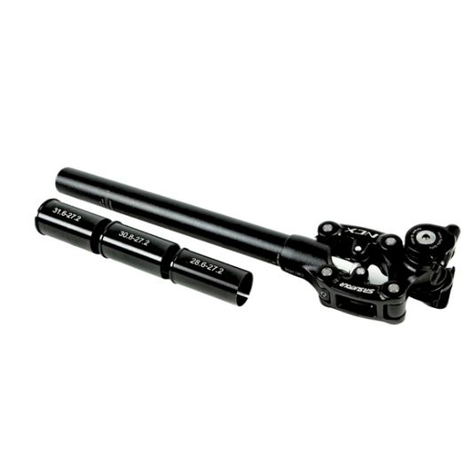 SR Suntour NCX Suspension Seatpost with 50mm travel, durable aluminum alloy, compatible with all EUNORAU ebikes, providing enhanced comfort and performance