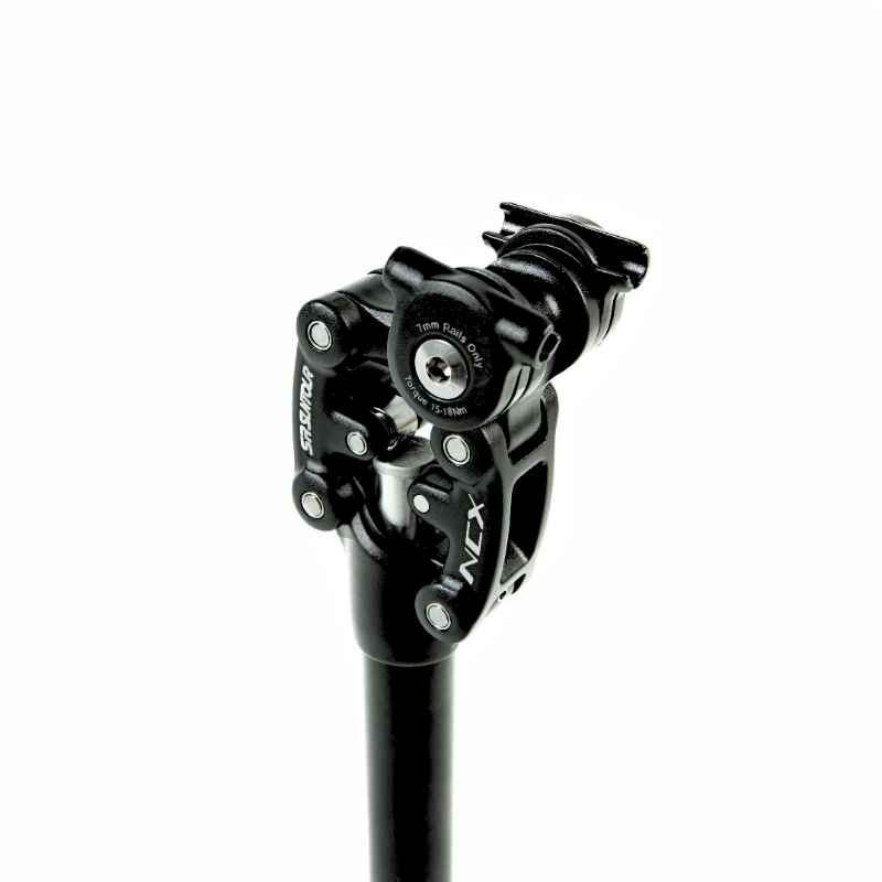 SR Suntour NCX Suspension Seatpost with 50mm travel, made from durable aluminum alloy, compatible with all EUNORAU e-bikes, providing enhanced comfort and performance.