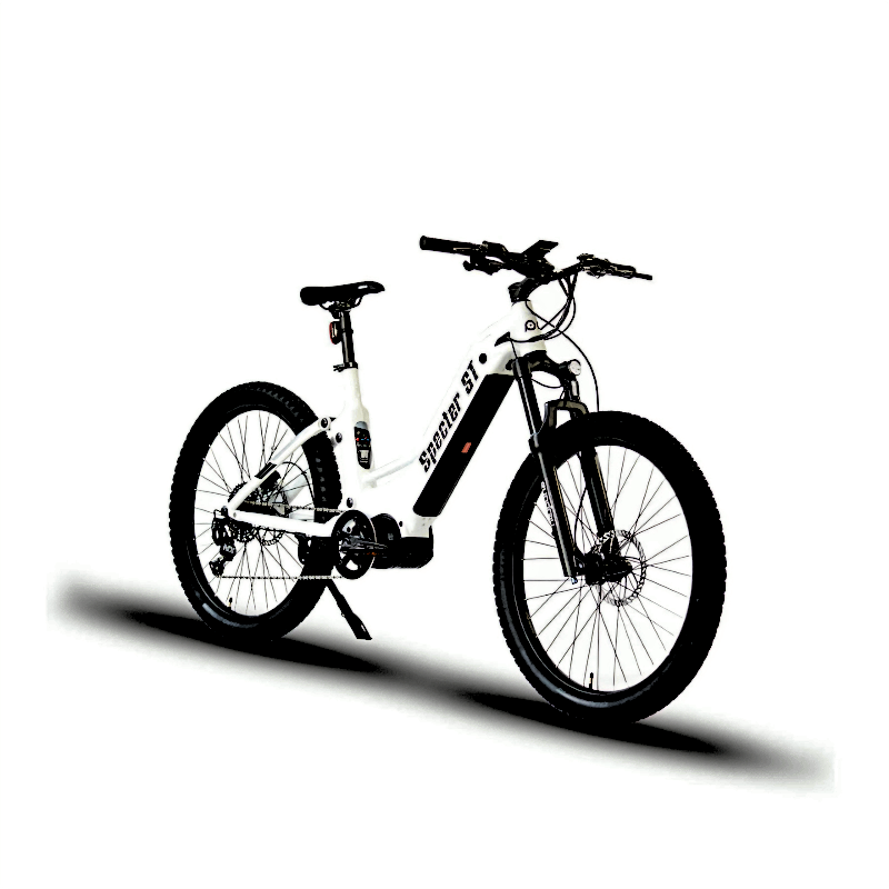 SPECTER-ST 2023 White Full-Suspension Mid-Drive Elite Electric Mountain Bike