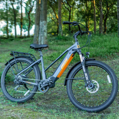 META275 Step-Thru City-Commuter E-Bike 900W Peak Power Gray