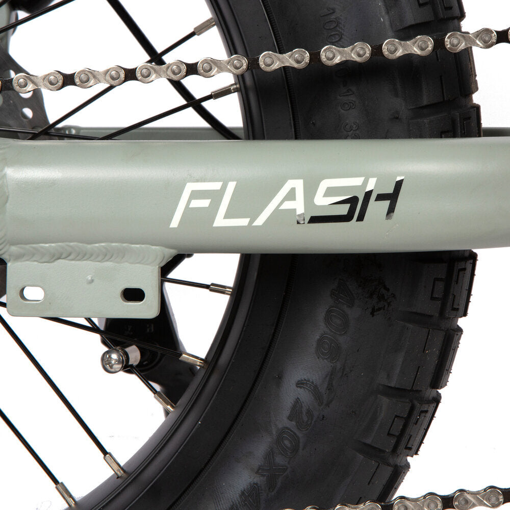 FLASH-Moped Extreme Torque Mid-Drive Electric Bike Lunar Dust