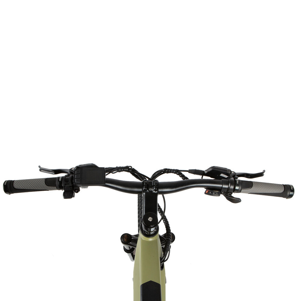 DEFENDER Full Suspension Mountain E-Bike Orange/Army Green/Safari