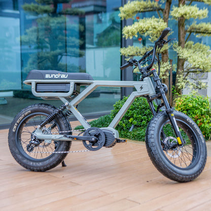 FLASH-Moped Extreme Torque Mid-Drive Electric Bike Lunar Dust