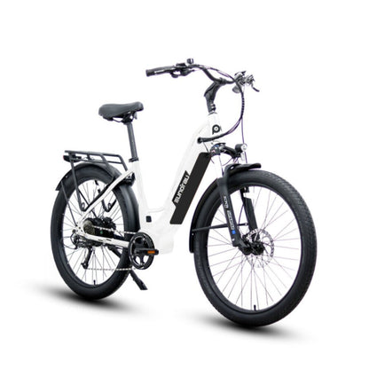 META275 Step-Thru City-Commuter E-Bike 900W Peak Power White