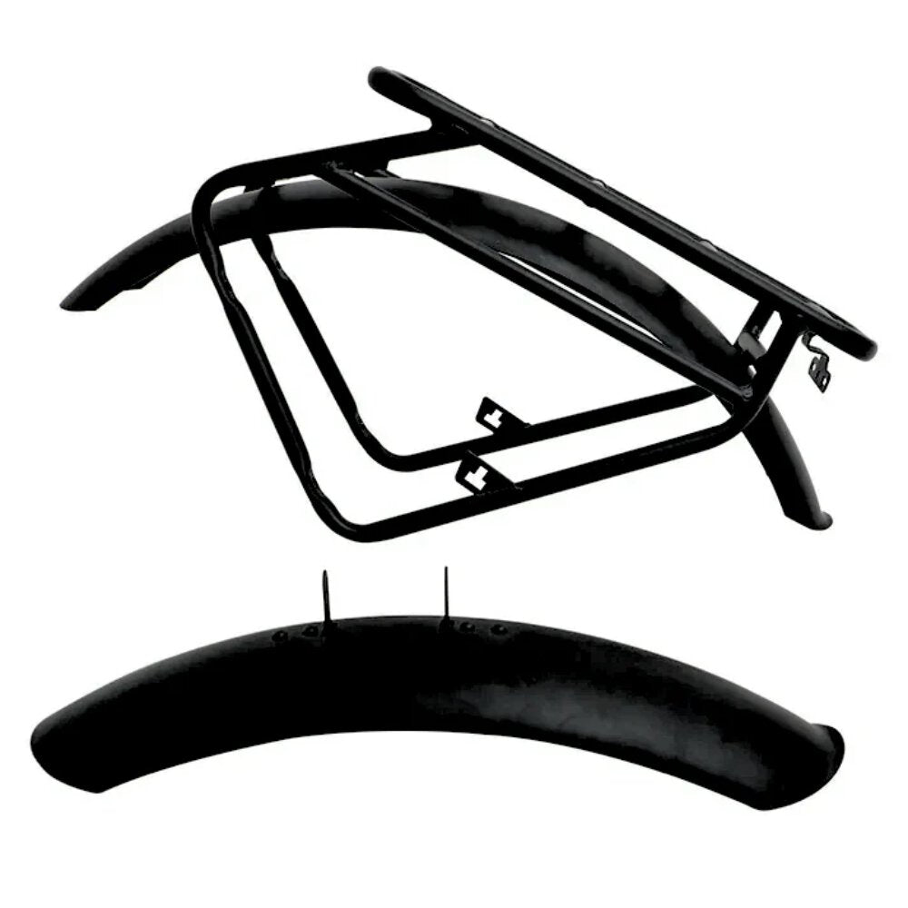 eBike Rack and Fender Set - Defender Model Electric Bike - Secondary View