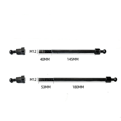 EUNORAU M12 Thru Axle Trailer Hitch Adapter Fit for Mid motor Ebike Dropout: 142mm-148mm/175mm-190mm