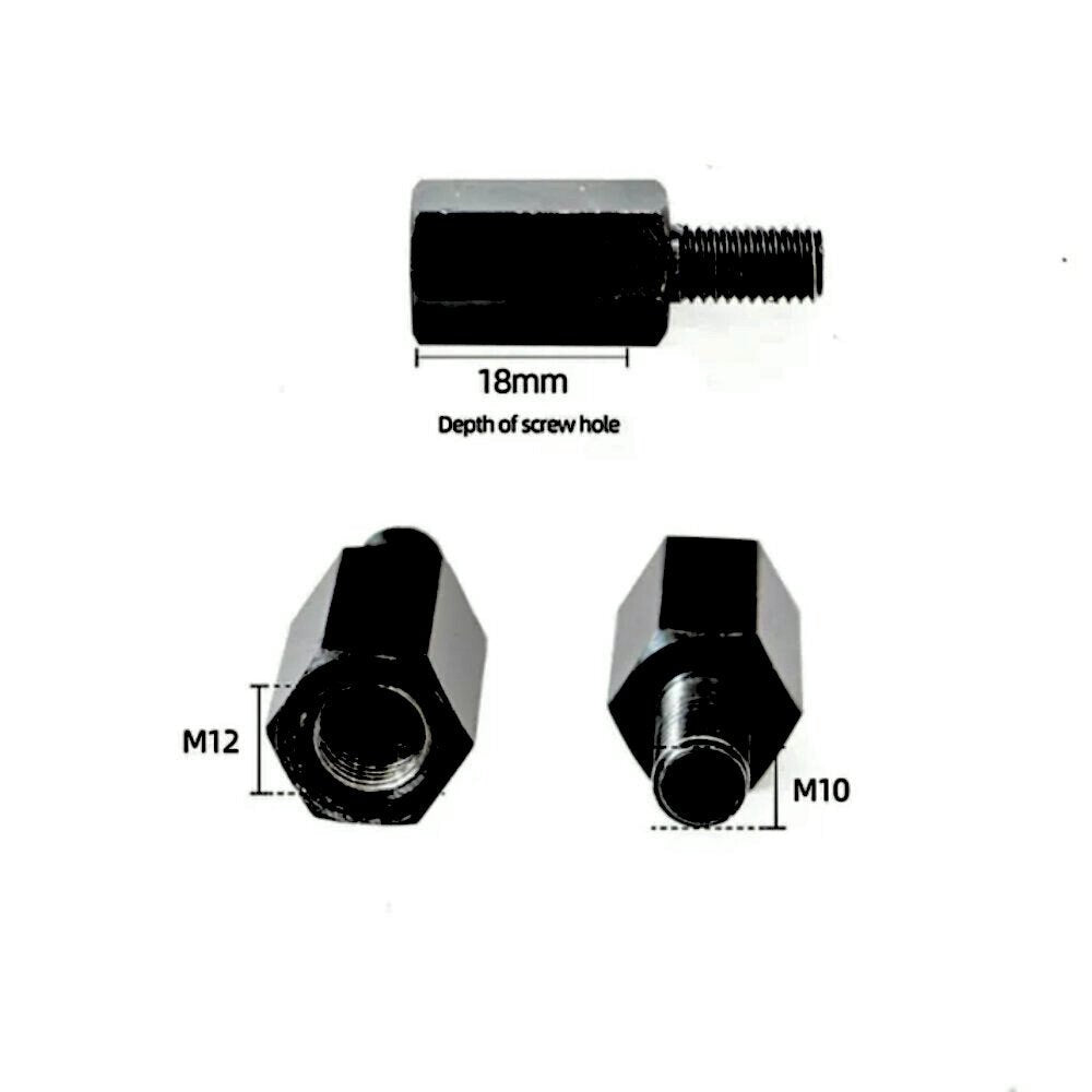 Female M12 to Male M10 Rear Motor Axle Hitch Two Wheel Trailer Hitch