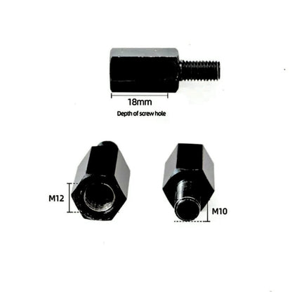 Female M12 to Male M10 Rear Motor Axle Hitch Two Wheel Trailer Hitch