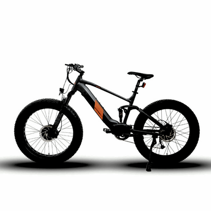 DEFENDER-S GRAY 4"Tire Full Suspension 1500W All-Wheel-Drive Mountain eBike