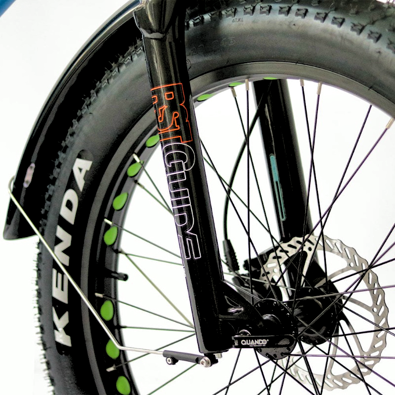 FAT-HD 1000W Mid-Drive 4 inch Kenda Krusade Fat Tire 160 Torque eBike