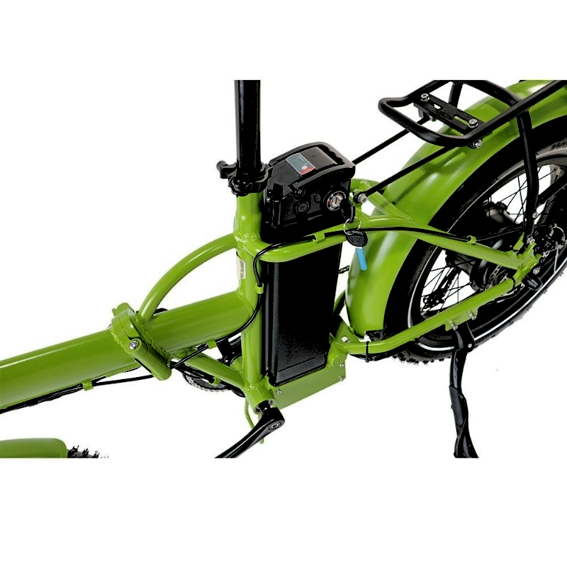 FAT-MN Green Folding 4 inch Fat Tire eBike