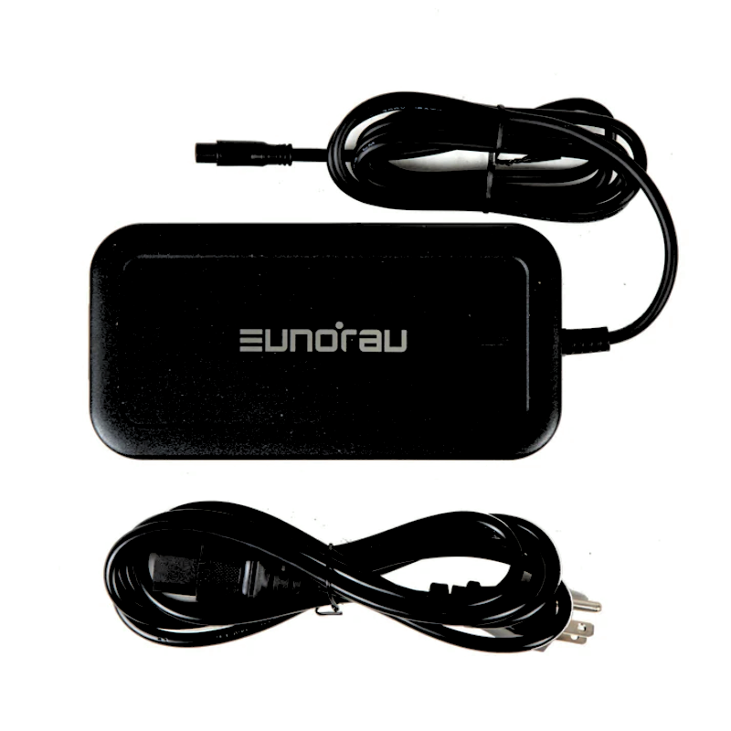 EUNORAU 58.8V 4A Charger with multiple AC plug options, compatible with EUNORAU FLASH e-bikes, available at Watt Wheels EBike.