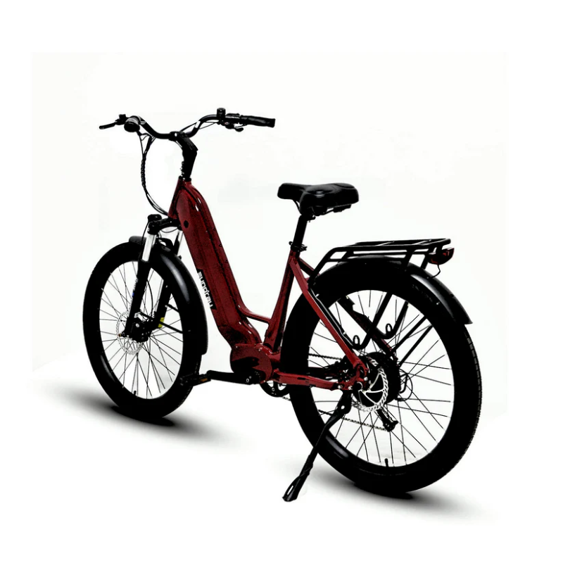 META Step-Thru Red 900W Peak Power City Commuting eBike