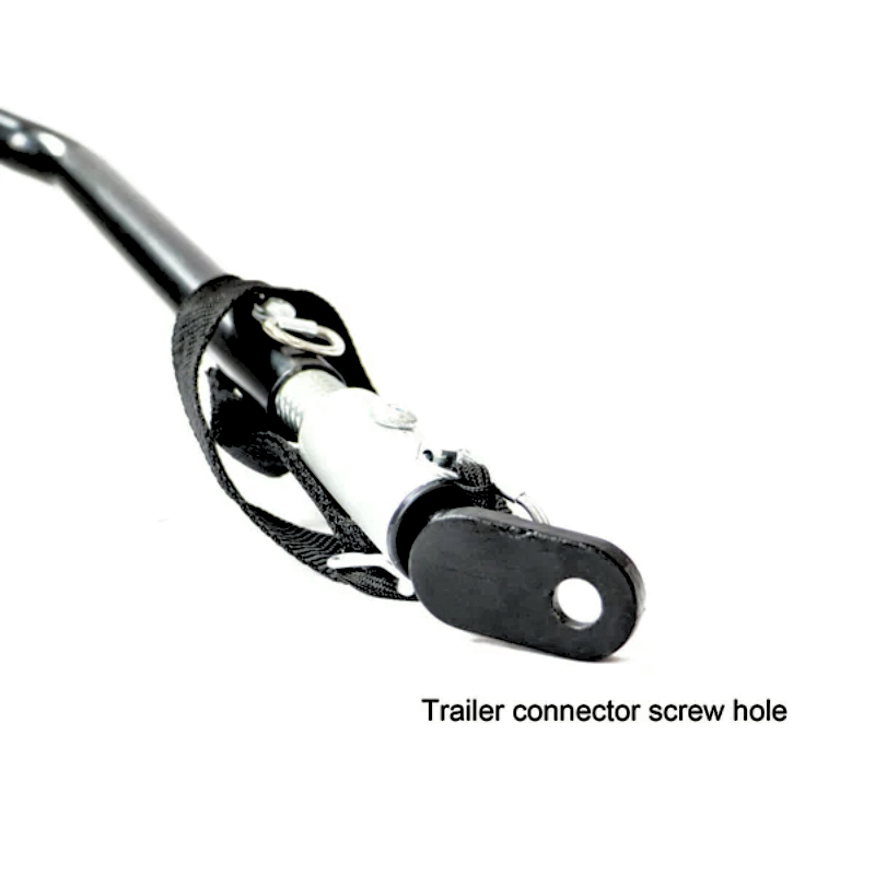 Eunorau Trailer Hitch Adapter, Female M12 to Male M10, steel construction, compatible with DEFENDER-S, DEFENDER, Flash AWD eBikes, allowing secure trailer hitch installation.