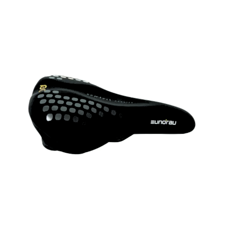 Black Eunorau C7 Electric Bike Saddle with elastomer spring suspension for all standard seat posts