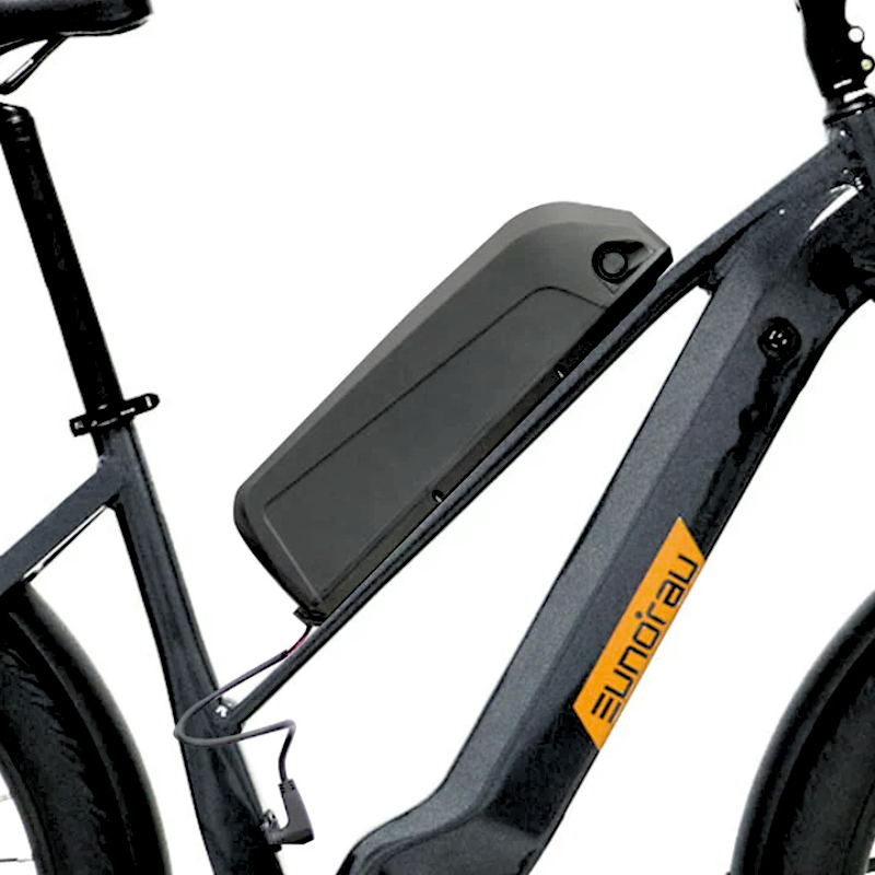 Side view of the META275 eBike showing the battery placement on the downtube.