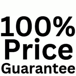 100% Price Guarantee Logo – Black text on a white background stating "100% Price Guarantee."