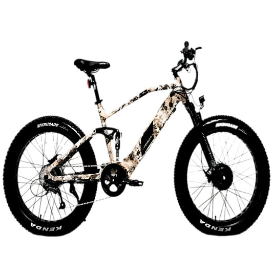 DEFENDER-S 4inch Tire 1500W AWD Mountain E-Bike 17inch Forest Cobra Frame