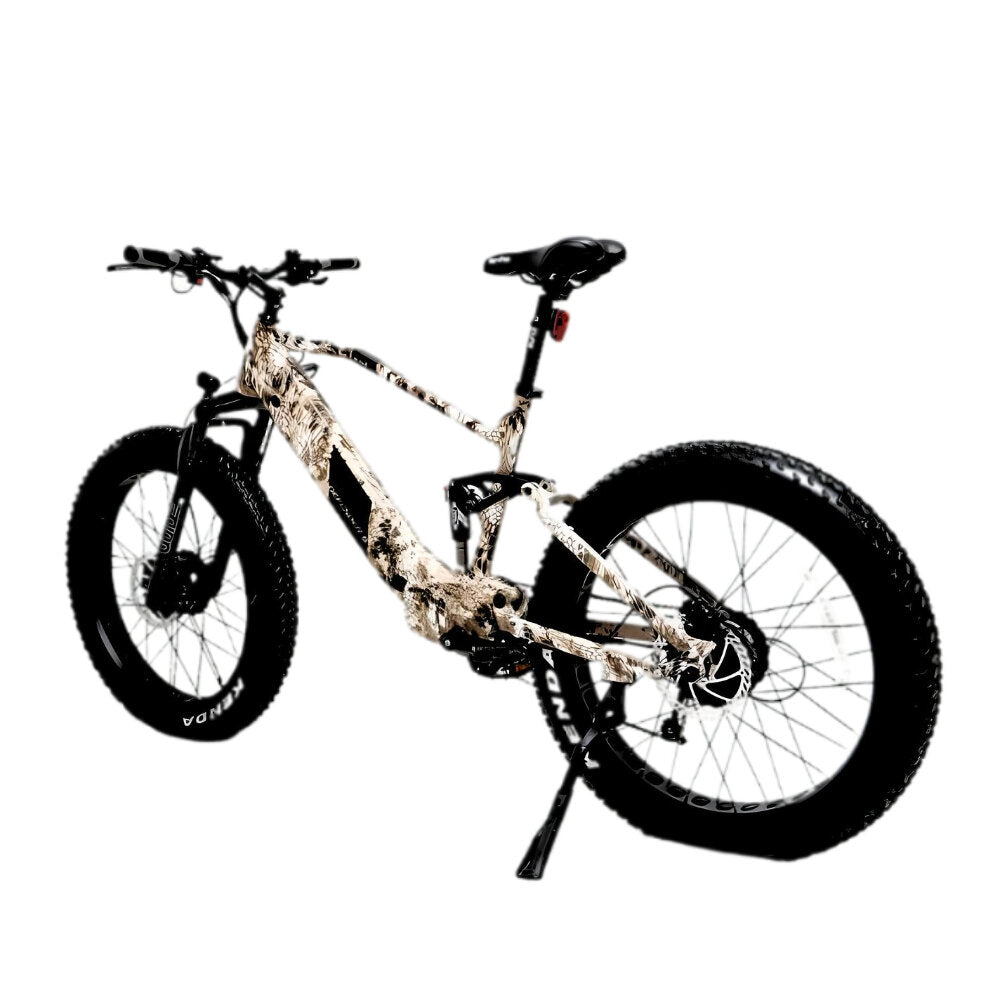 DEFENDER-S 4inch Tire 1500W AWD Mountain E-Bike 17inch Forest Cobra Frame