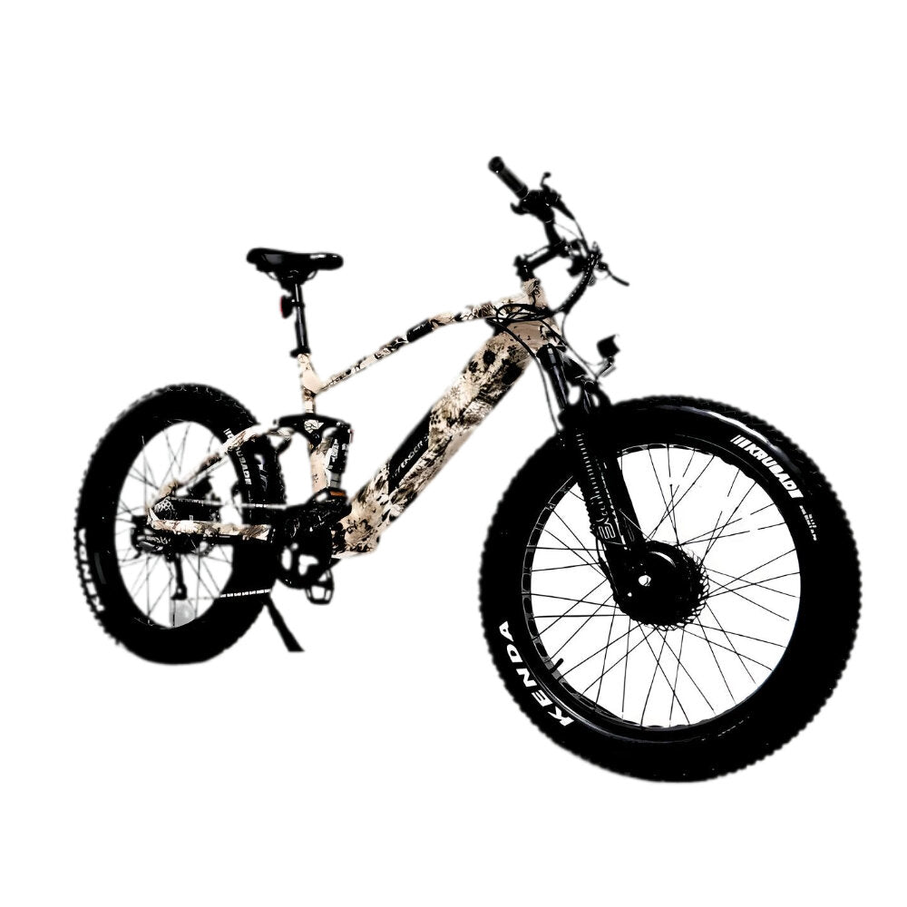 DEFENDER-S 4inch Tire 1500W AWD Mountain E-Bike 17inch Forest Cobra Frame