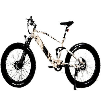 DEFENDER-S 4inch Tire 1500W AWD Mountain E-Bike 17inch Forest Cobra Frame