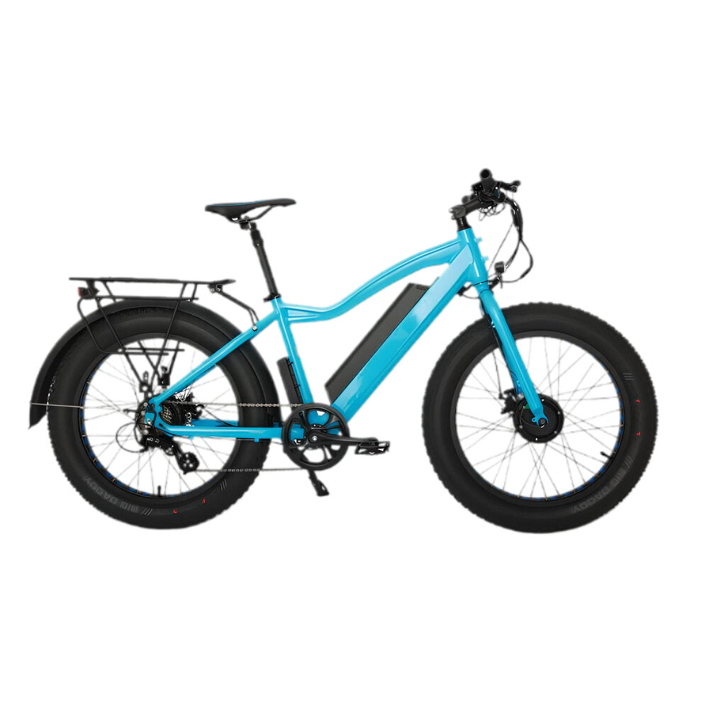 FAT-AWD Winter E-Bike with Dual Motors and 4in Kenda Krusade Sport Tires