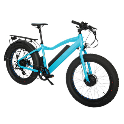 FAT-AWD Winter E-Bike with Dual Motors and 4in Kenda Krusade Sport Tires