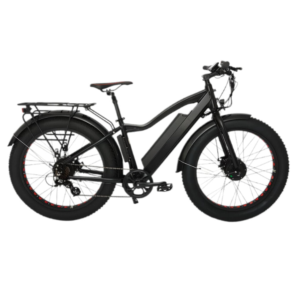 FAT-AWD Winter E-Bike with Dual Motors and 4in Kenda Krusade Sport Tires