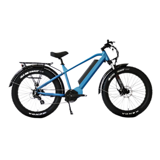 FAT-HD 1000W Mid-Drive 4inch Kenda Krusade Fat Tire 160Nm E-Bike Blue